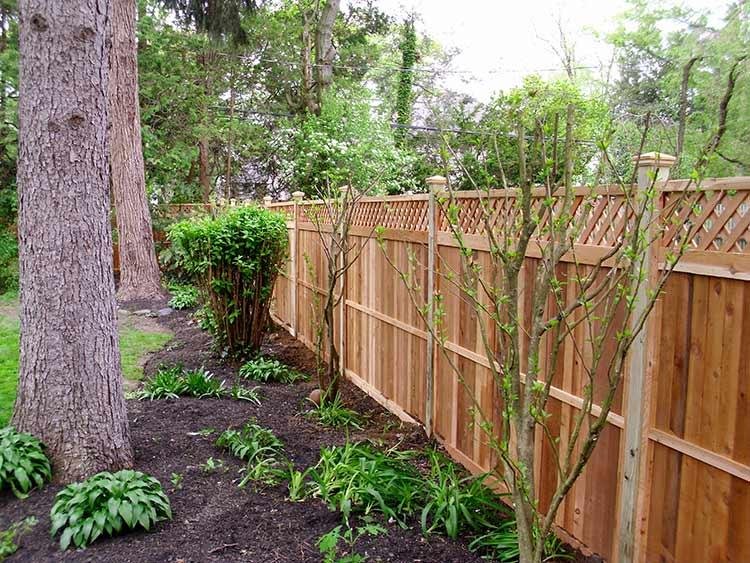 Wood with Lattice Topper